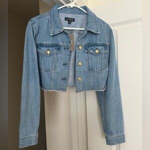 J Crew cropped jean jacket NEW
